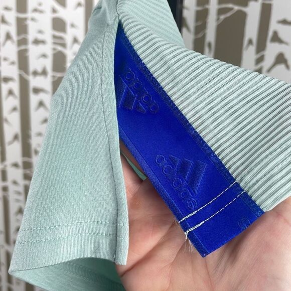 Adidas Split Sleeve Semi-Sheer Back T-Shirt sz S - Picture 6 of 9